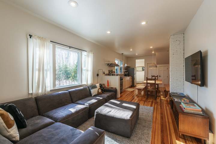 Guest House living area and kitchen