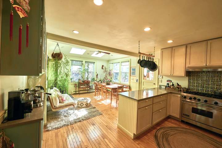 Main house kitchen and living area